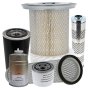 Filter Service Kit for Barford SX5000 5 Tonne - SX9000 9 Tonne Dumpers with Iveco Tier 2 Engine - Metal Air Filter Housing