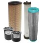 Filter Service Kit for Benford Terex/ Mecalac TA1, HD850 and HD1000 Dumpers with Kubota Engine and 240mm Paper Filter - March 2007 onwards