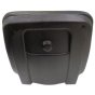 Black PVC Plastic Pan Seat for Tractors or Small Vehicles - 084 600
