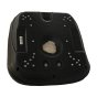 Black High Back Plastic Pan Plant / Mower Seat 740mm x 520mm