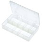Empty Standard Box, 8 Dividers with Removable Flip-Top Lid
