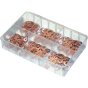 Imperial Copper Washers, Sizes: 3/16"x7/16" - 1/2"x1" (225 pieces)
