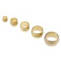 Metric Brass Barrel Olives, Sizes 5-12mm, Assorted Pack of 150