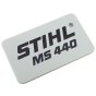 Model Plate for Stihl MS440 Chainsaw - 1128 967 1511