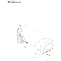 Cylinder Cover for Husqvarna 122 HD45