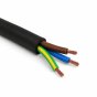 H07 Black Rubber Flexible Cable 1.5mm 3-Core