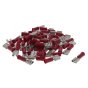 Red Pre-Insulated Push-On Terminals - 6.30mm (Pack of 50) - 0-001-09