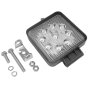 9 x 3W LED 12/24V Work Lamp - 300mm Flying Lead Protected IP67 0-420-46