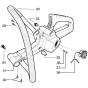 Fuel Tank & Handle for Husqvarna 141