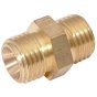 Brass Double Male Nipple, Type 141, 3/4" BSP with Hex Centre