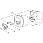 Muffler Assembly for Husqvarna 141le