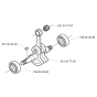 Crankshaft for Husqvarna 152RB