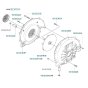 Fan Assembly for Husqvarna 145 BT