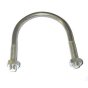 Zinc Plated M10 U Bolt w/ 2 Hex Nuts - Suits 76mm dia. Pipe