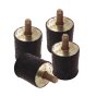 Shock Mounts x4 Base Plate Kit for Wacker WP 1540, WP 1550 Plate Compactors - OEM No. 0130000