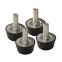Shock Mounts Console Kit X4 for Wacker WP 1540, WP 1540A Plate Compactors - OEM No. 0088873