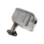 Complete Exhaust Muffler for Honda GX120K1, GX120T1 Engines - OEM No. 18310 ZH8 810