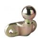 50mm Forged Tow Ball, 90mm Hole Centres, Zinc Plated