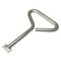 Steel Manhole Lifting Keys, 15mm Diam Steel Bar w/ Welded Key, 600mm