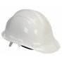 Contractors White Safety Hard Hat, High Density Polyethylene Safety Helmet