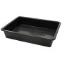 Black Plastic Drip Tray (Internal: 560x410mm) (External: 640x490x120mm)