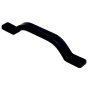 Plastic Pull Handle, Black Rigid, Length: 246mm (9.7") Hole Centres: 203mm (8")