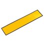 Magnetic Oblong Number Plate - Yellow 520mm x 115mm