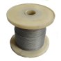Nylon Coated Wire Rope 2mm Diameter 100 Metres Coil for Securing Small Parts