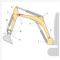 Bush (Position 5) for JCB 16C-1 Mini Excavators