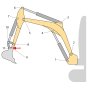 Pin (Position 9) for JCB 8026 CTS Mini Excavators