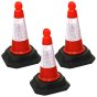 Thermoplastic 30" Traffic Cone / Bollard - Pack of 3