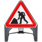 750mm Road Works Q-Sign Non-Conductive Polypropylene
