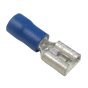 Blue 6.3mm Female Spade Terminal, 300 Pack