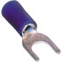 Blue 5.3mm (2BA) Fork Terminal, 100 Pack