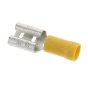 Yellow 9.5mm Female Spade Terminal - Pack of 50