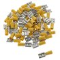 Yellow 9.5mm Female Spade Terminal - Pack of 50