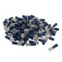 Blue 6.3mm Female Spade Terminal, 100 Pack