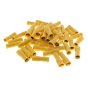 Yellow 6.3mm Insulated Female Spade Terminal, 50 Pack