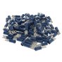 Blue 4.8mm Female Spade Terminal, 100 Pack