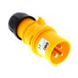 Electrical Plug 110v 16amp Push Type Yellow for Workshops