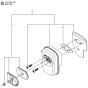 Muffler Assembly for Husqvarna 236