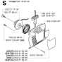 Starter Assembly for Husqvarna 240RJ