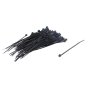 Cable Ties 2.5mm x 100mm Black Nylon - 100 Pack