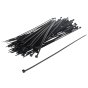 Cable Ties 4.8mm x 300mm Black Nylon 100 Pack