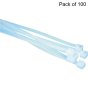 Cable Ties 4.8mm x 270mm White Nylon - 100 Pack