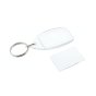 Key Fob, Clear Plastic with 35mm x 24mm Paper Insert - 100 Pack