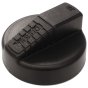 Black Plastic Tank Cap for Diesel, 90mm O/D, 67mm I/D