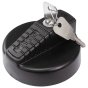 Lockable Diesel Black Plastic Tank Cap, 90mm O/D, 67mm I/D 