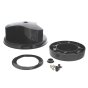 Rotary Van Roof Ventilator ABS with Shuttered Air Flow Grill - Black