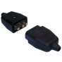 Cable Connector, Male & Female Ends, 3 Type Pin, 1 Pair